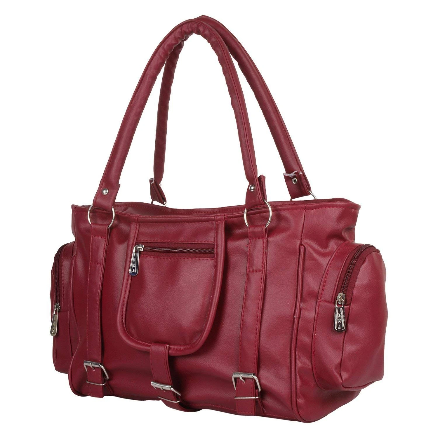 Beautiful Women's Maroon Faux Leather/Leatherette Handbag