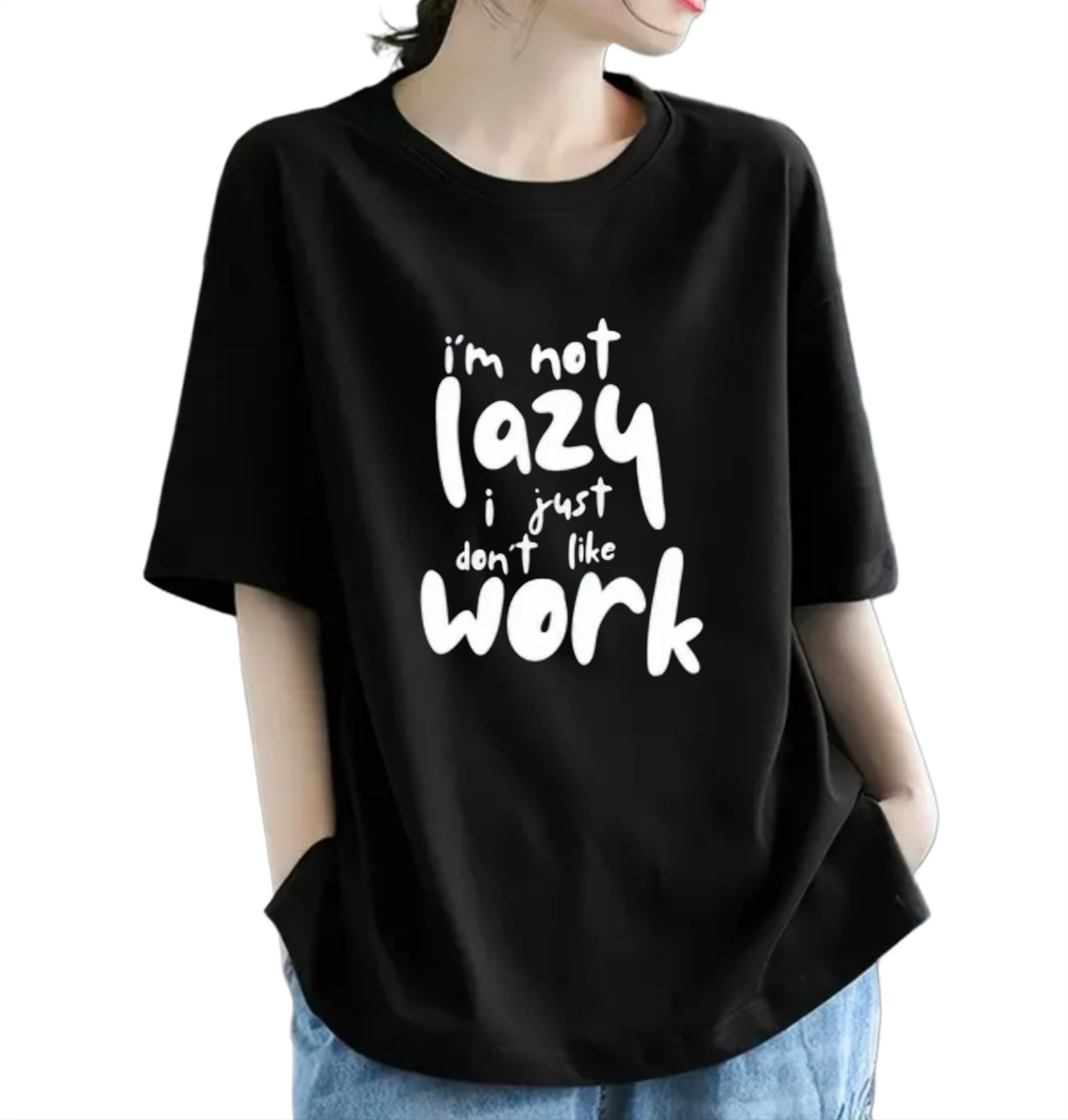 Everfab|||Kids & Girls Cotton blend Half Sleeve Oversized Regular Fit T-Shirts
