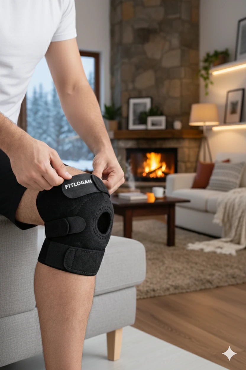 Orthopedic Knee Cap for Arthritis Pain, Ligament Injury, Running, Cycling, Weightlifting & Physiotherapy – Premium Anti-Slip Neoprene Knee Support for Men & Women (Pair 1)