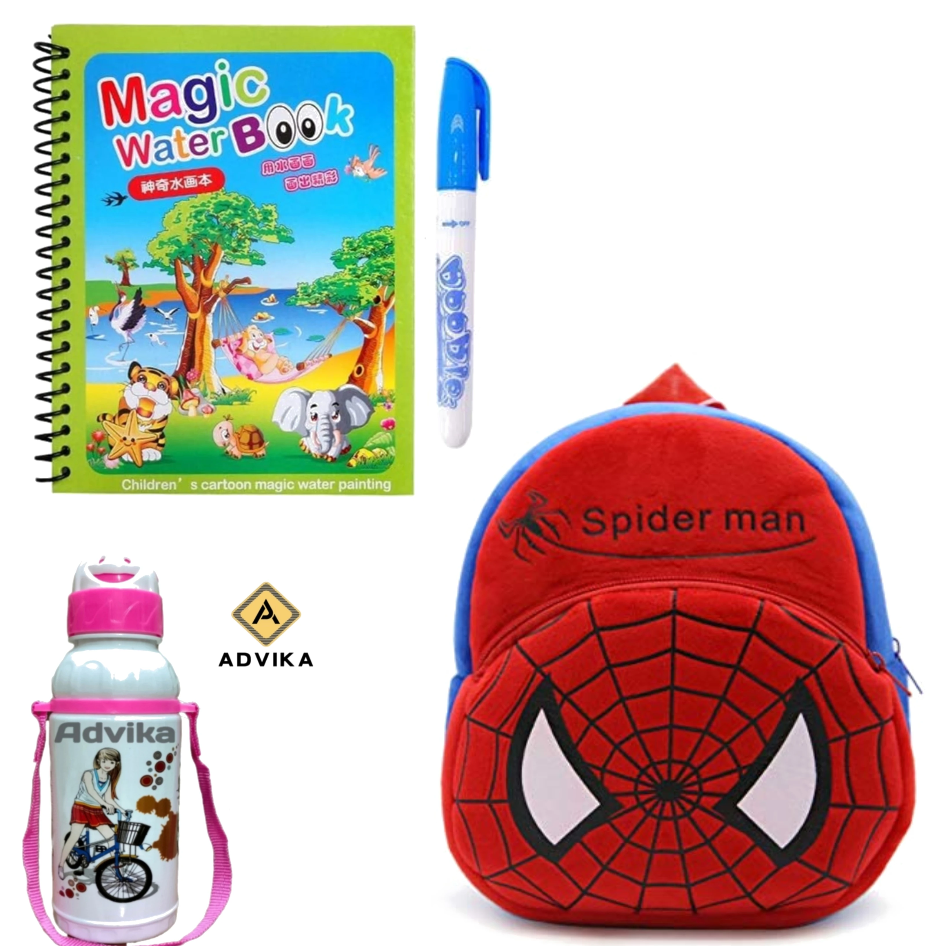 Res spiderman magic book bottle KIDS BAG, Magic Book for Kids | Magic Book for Children | Educational Learning Book| Ages 2-5 Years