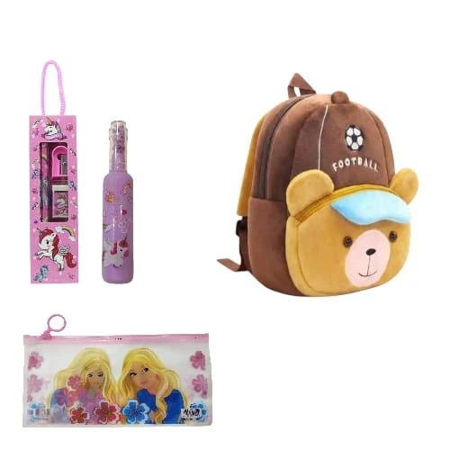 Cute Small Toddler Kids Preschool Backpack Football design open yes Nursery Preschool Playschool School Picnic Travelling Bag for Baby Boy Girl Age 2-5 Years