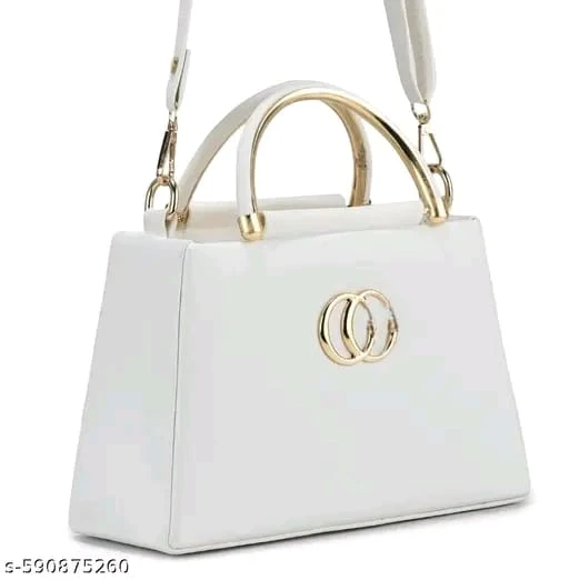 Girls elegent Hadheld sling bags with golden handle & Adjustable Starp