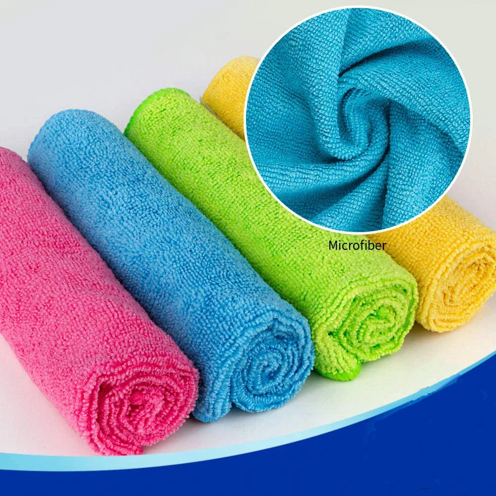 Trosskart Premium Microfiber Cleaning Cloth (Pack of 4) – Ultra Soft, Lint-Free, Highly Absorbent Multipurpose Cloth for Car, Kitchen, Glass, Laptop & Home Cleaning – Reusable & Quick Dry