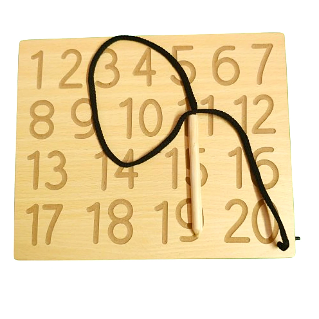 1 to 20 number writing practice board in wooden for kids , number practice board | learning & educational board for kids | Number learning toy for kids