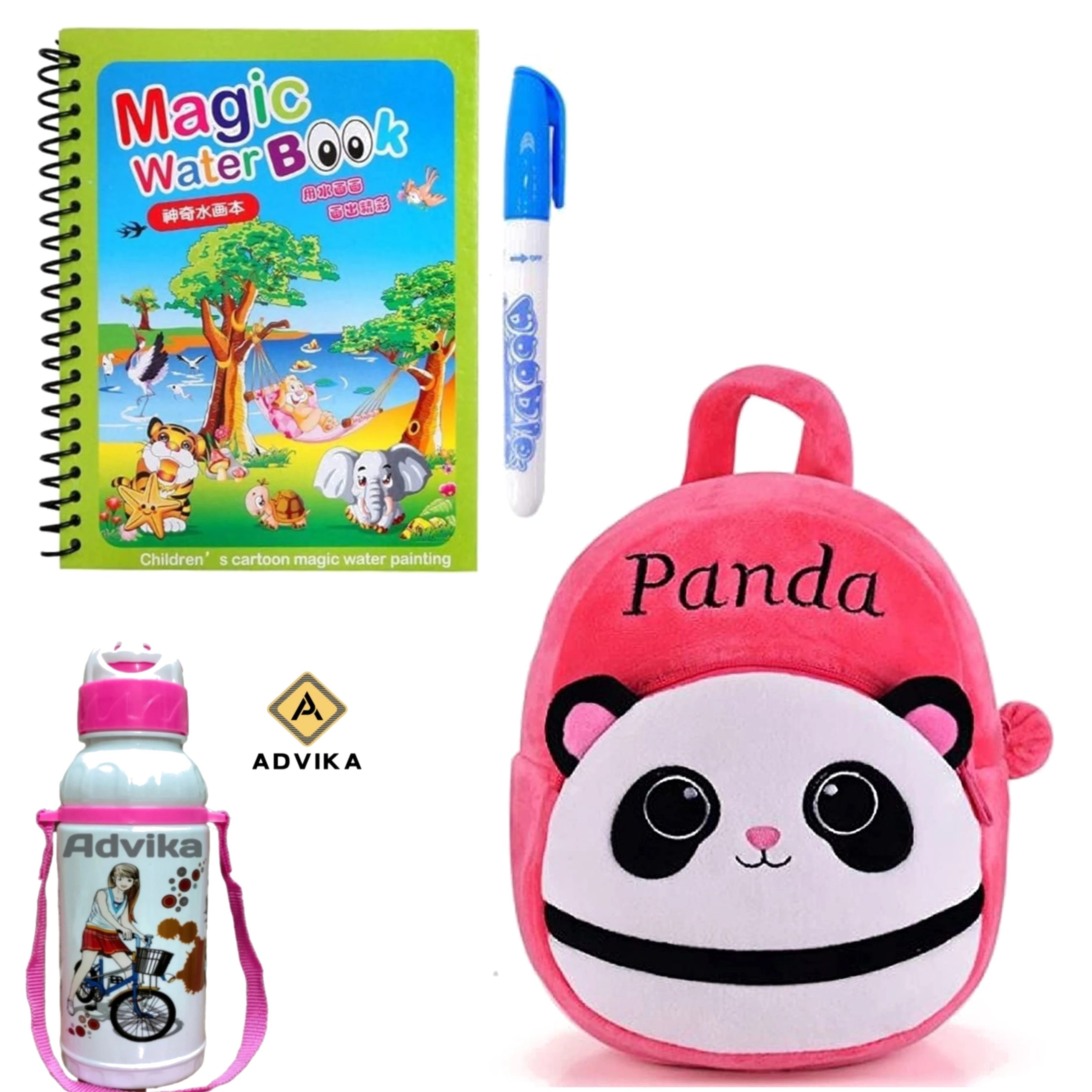 Pink panda magic book bottle KIDS BAG, Magic Book for Kids | Magic Book for Children | Educational Learning Book| Ages 2-5 Years