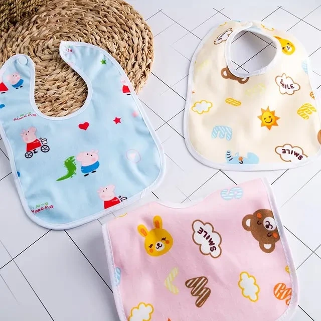 Trosskart Baby Bibs Pack of 3 – Soft, Absorbent & Adjustable