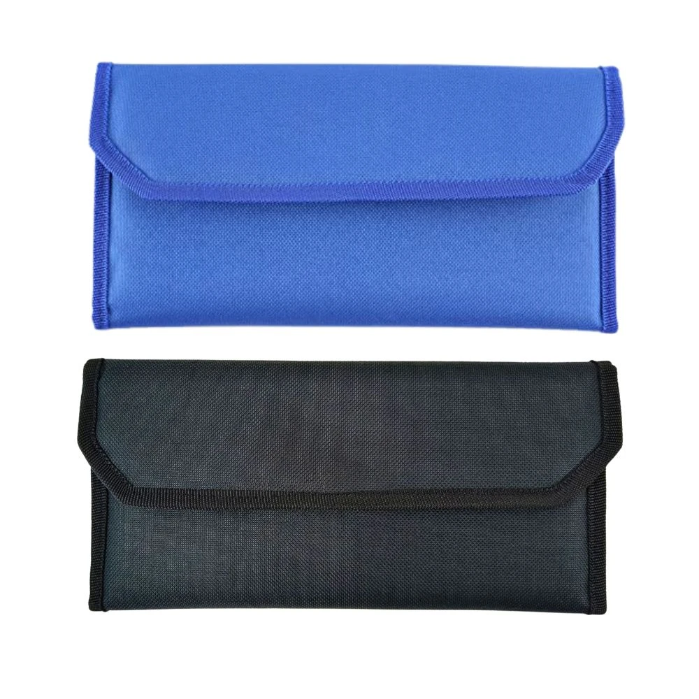 Ransh Car Document Holder or Two Wheeler Document Organizer, All Vehicle Document Organisers, Pack of 2 (Mat Black & Mat Blue)