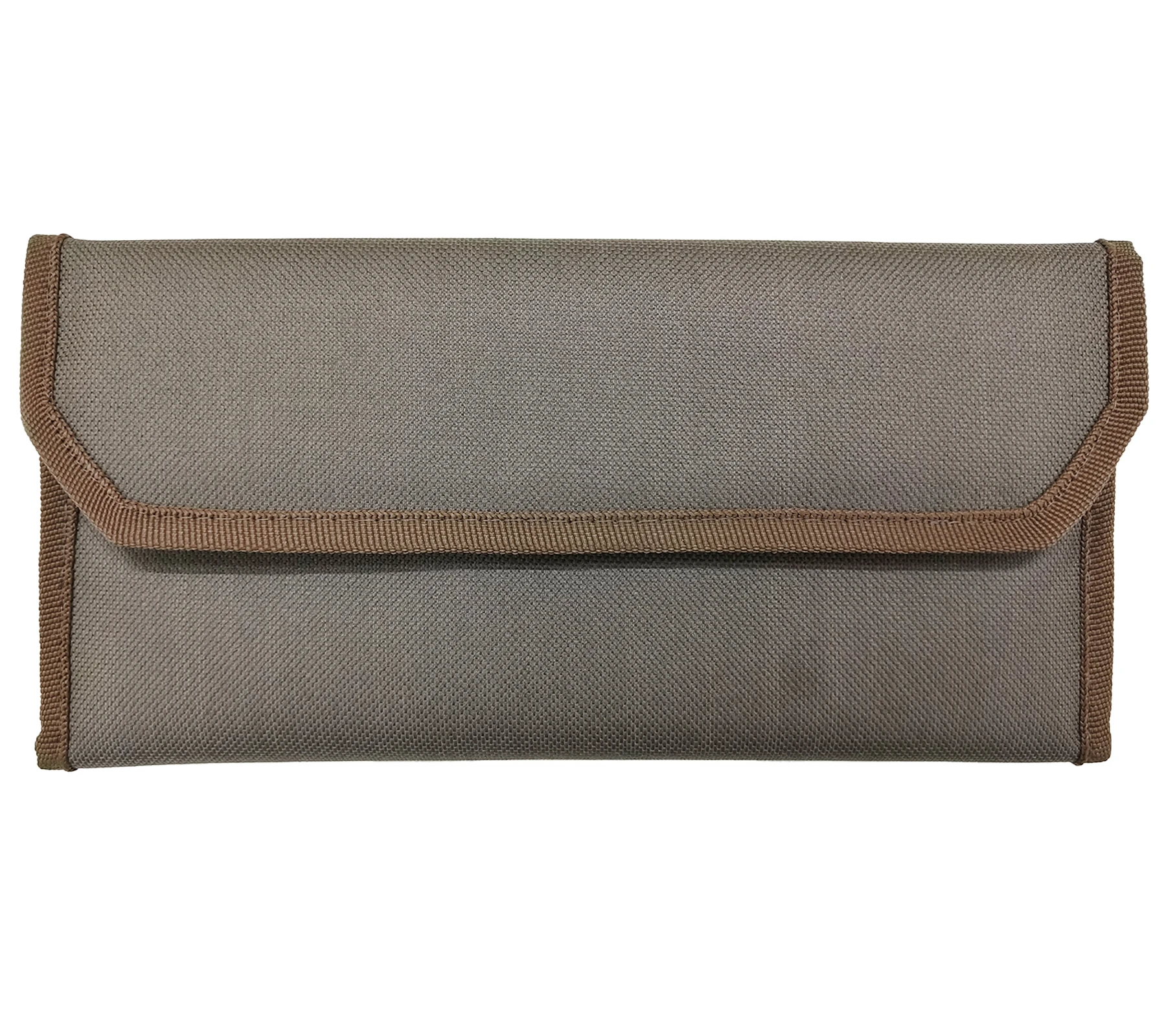 Nylon Multiple Cheque Book Holder Or Card Holder With 10 Pocket Handbag (Dashing Brown)