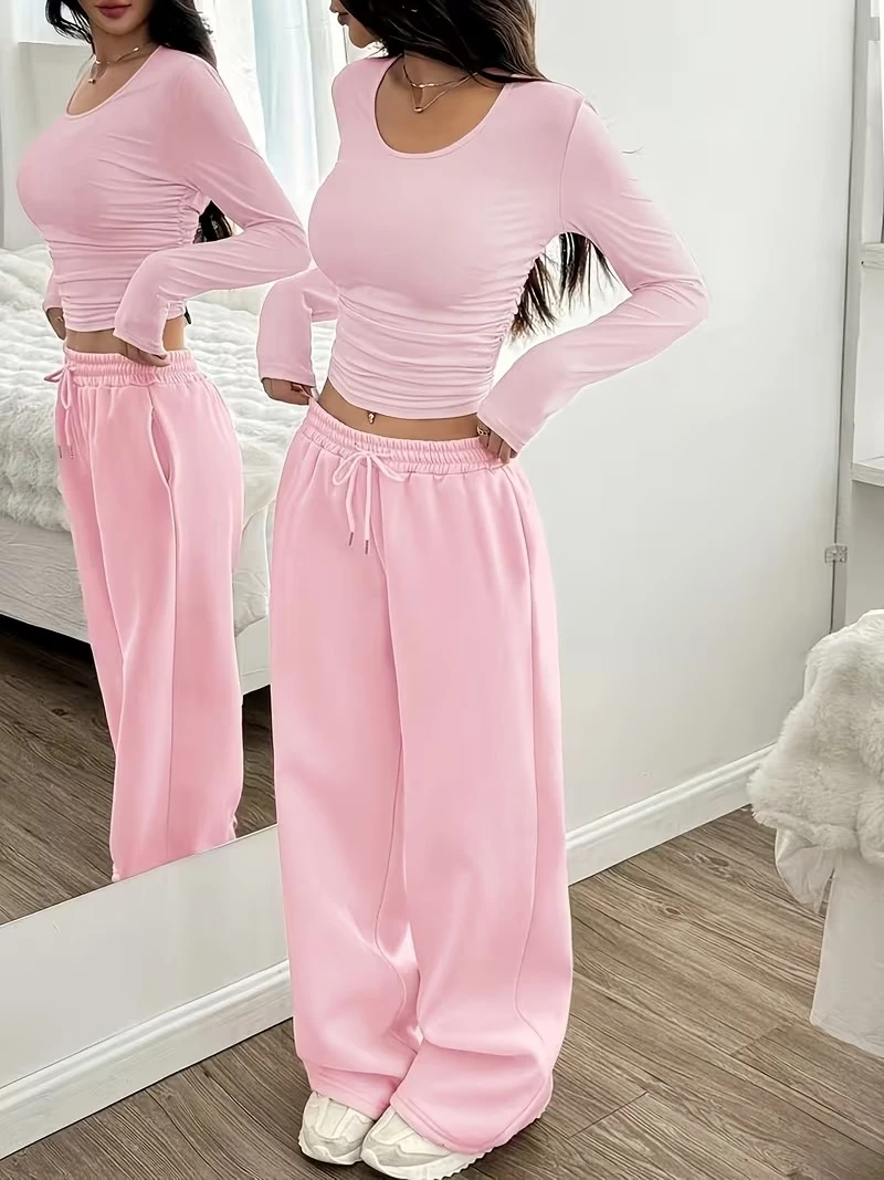 Women’s Oversized Street Joggers | Relaxed Fit Lower -- Bright Red