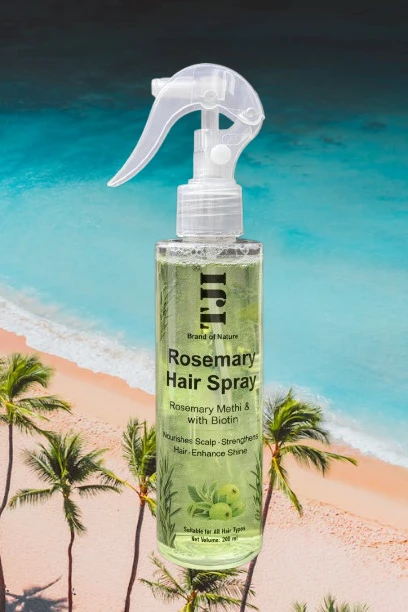 TJI Rosemary Hair Spray with Biotin, Nourishes Scalp, Strengthens Hair, Reduces Breakage, Boosts Natural Shine (Amla) 200ml pack of 1