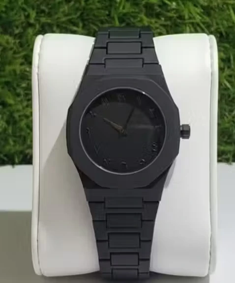 TJI aura watch black chain for mens