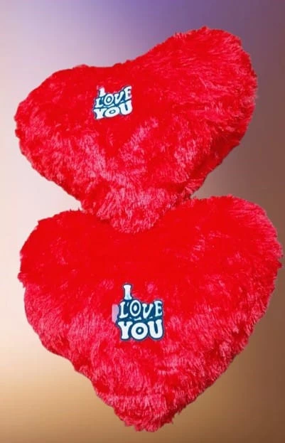 RED DIL , DIL PILLOW ,I LOVE U RED DIL
