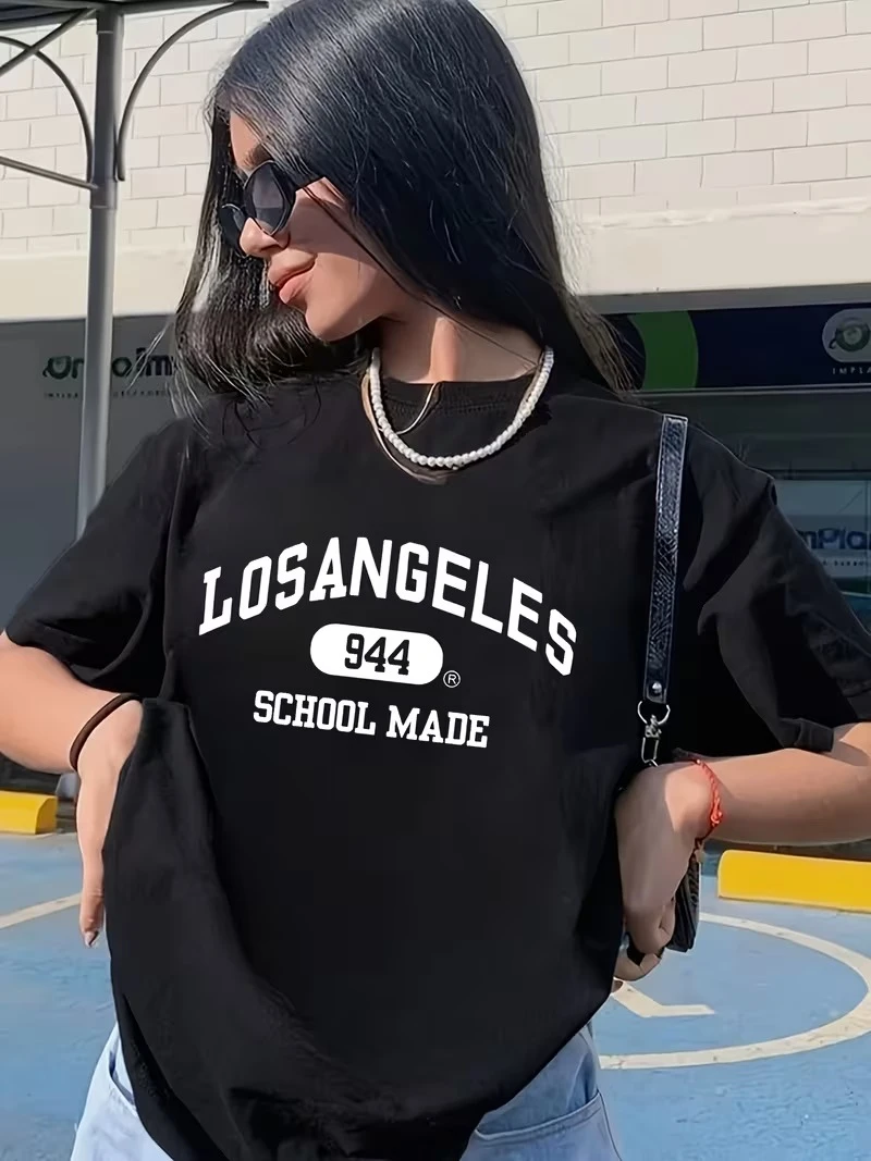 Women Black Printed T-shirt